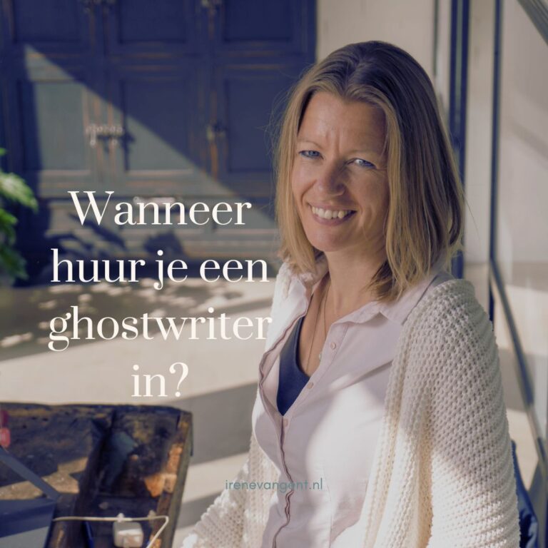 wanneer huur je een ghostwriter in?